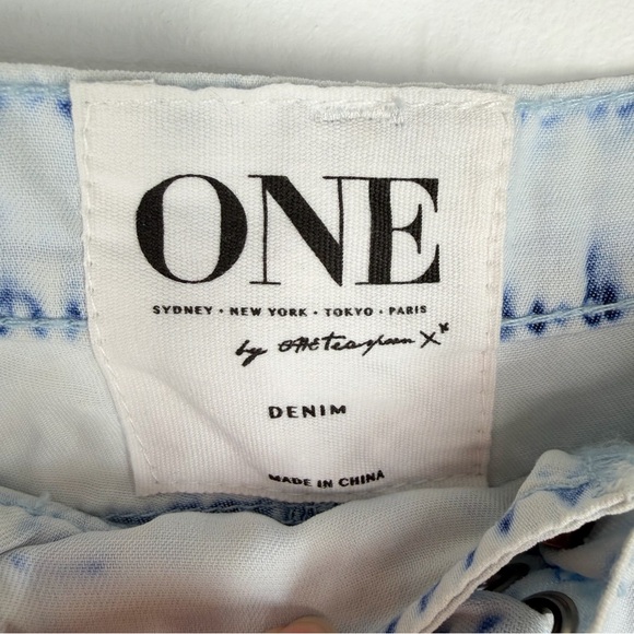 NWT One by One Teaspoon Coco Luxe Harem Pants Faded Grunge Blue Women's Size XS - Picture 7 of 15